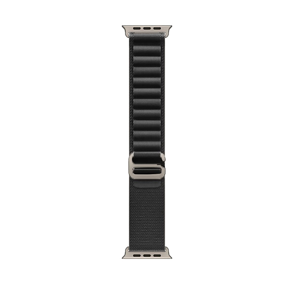 Alpine Loop Armband - Schwarz - Geeignet f&uuml;r Apple Watch 38mm / 40mm / 41mm / 42mm