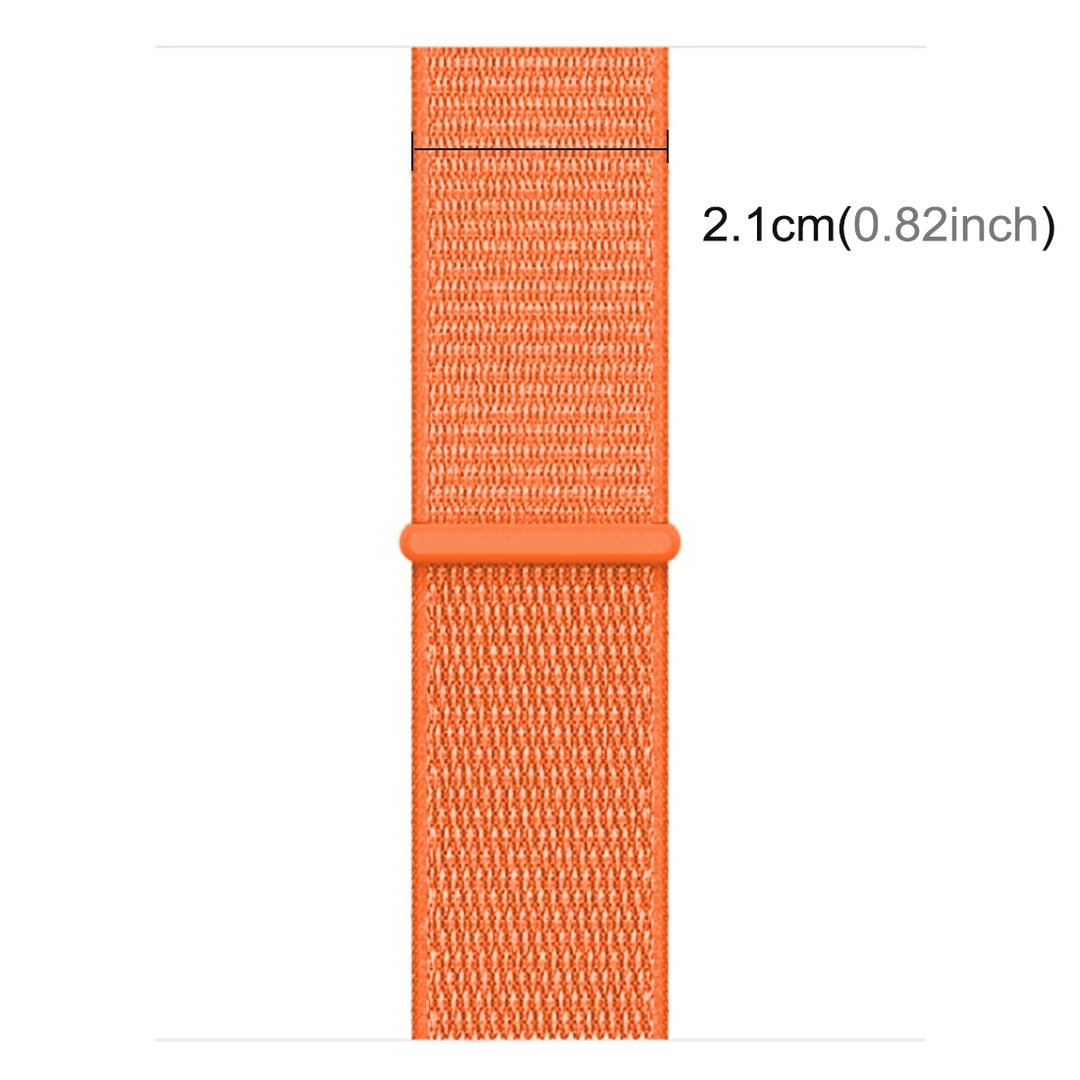 Sport Loop Armband - Orange - Geeignet f&uuml;r Apple Watch 38mm / 40mm / 41mm / 42mm