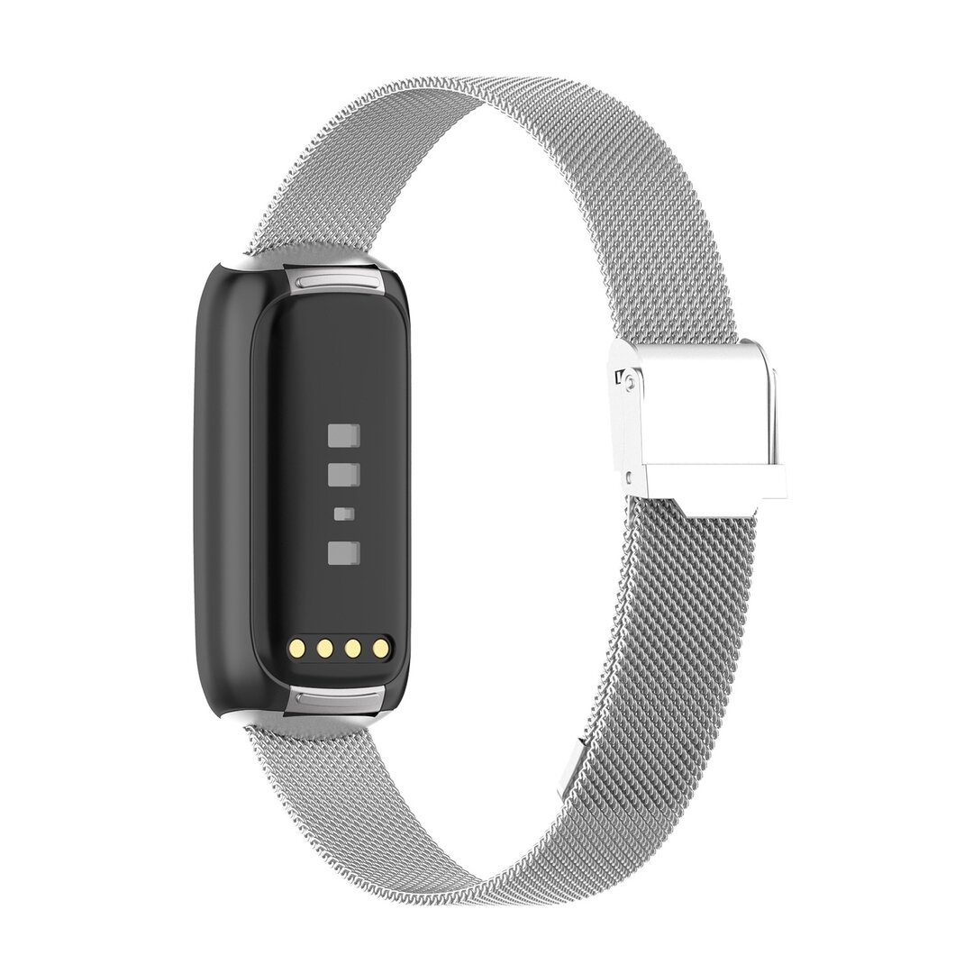 Fitbit Luxe - Milanaise-Armband mit Schlie&szlig;e - Silber