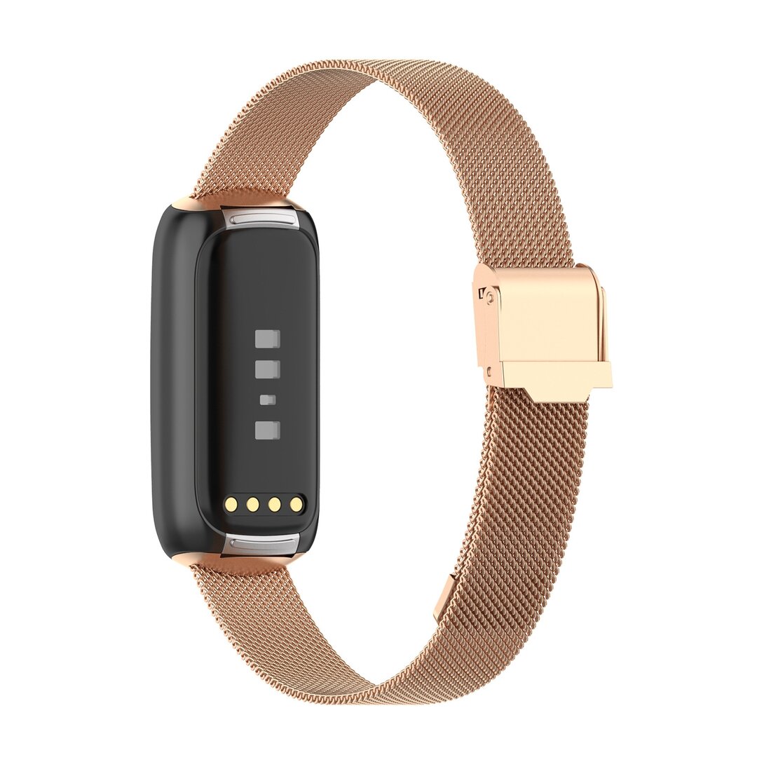 Fitbit Luxe - Milanaise-Armband mit Schlie&szlig;e - Champagner Gold