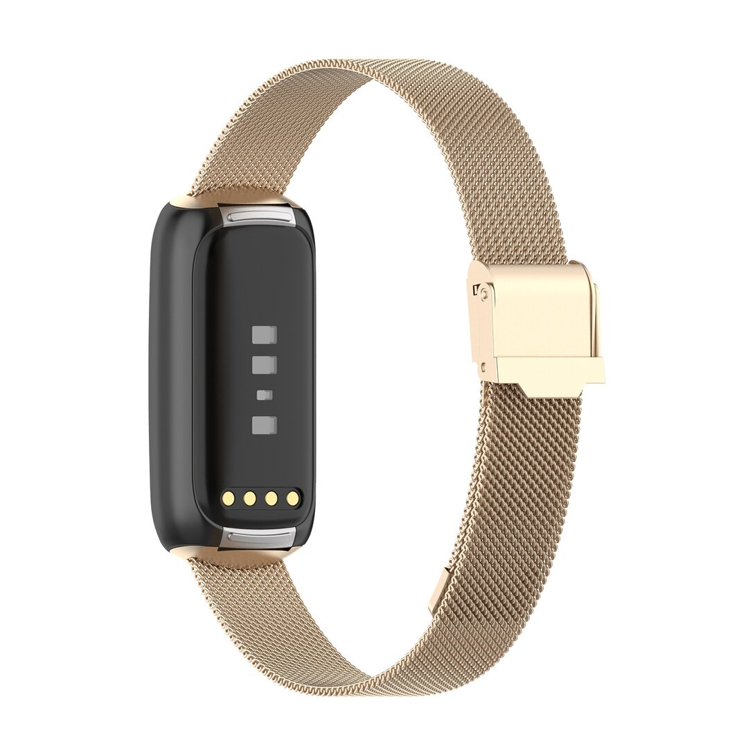 Fitbit Luxe - Milanaise-Armband mit Schnallenverschluss - Vintage gold
