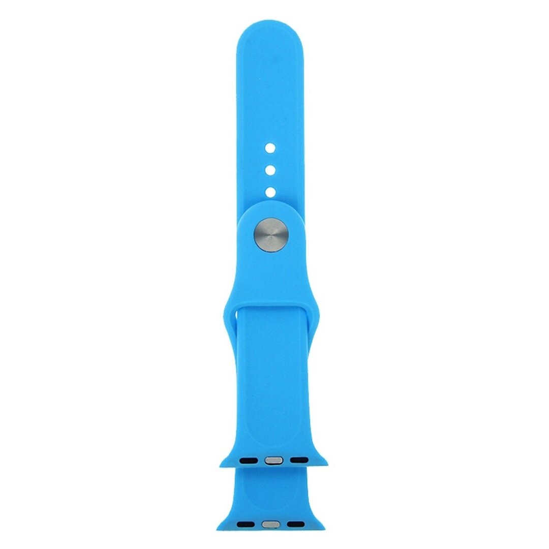 Gummi-Sportband - Blau - Geeignet f&uuml;r Apple Watch 38mm / 40mm / 41mm / 42mm