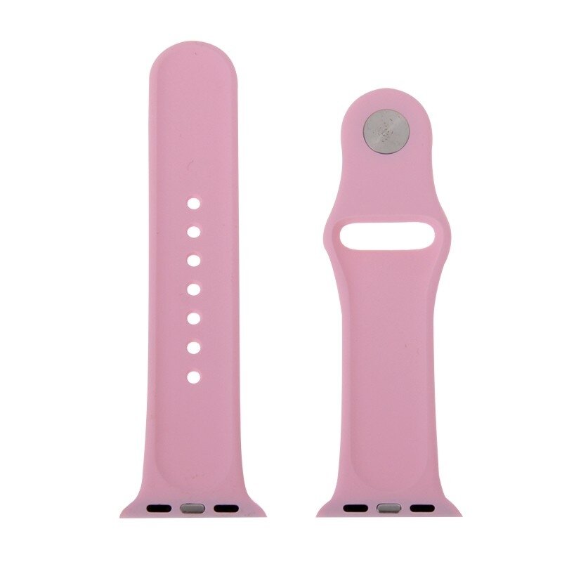 Gummi-Sportband - Rosa - Geeignet f&uuml;r Apple Watch 38mm / 40mm / 41mm / 42mm