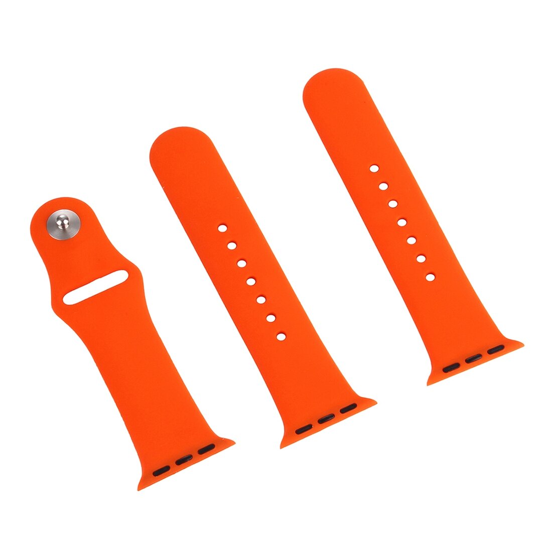 Gummi-Sportband - Orange - Geeignet f&uuml;r Apple Watch 38mm / 40mm / 41mm / 42mm