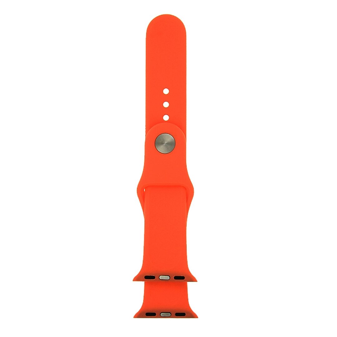 Gummi-Sportband - Orange - Geeignet f&uuml;r Apple Watch 38mm / 40mm / 41mm / 42mm
