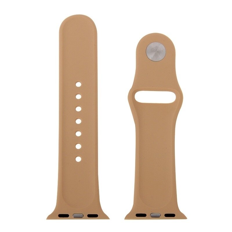 Gummi-Sportband - Beige - Geeignet f&uuml;r Apple Watch 44mm / 45mm / 46mm / 49mm