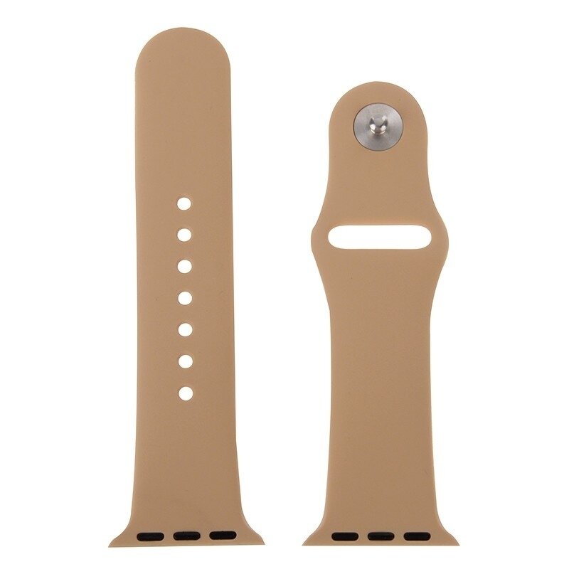 Gummi-Sportband - Beige - Geeignet f&uuml;r Apple Watch 44mm / 45mm / 46mm / 49mm