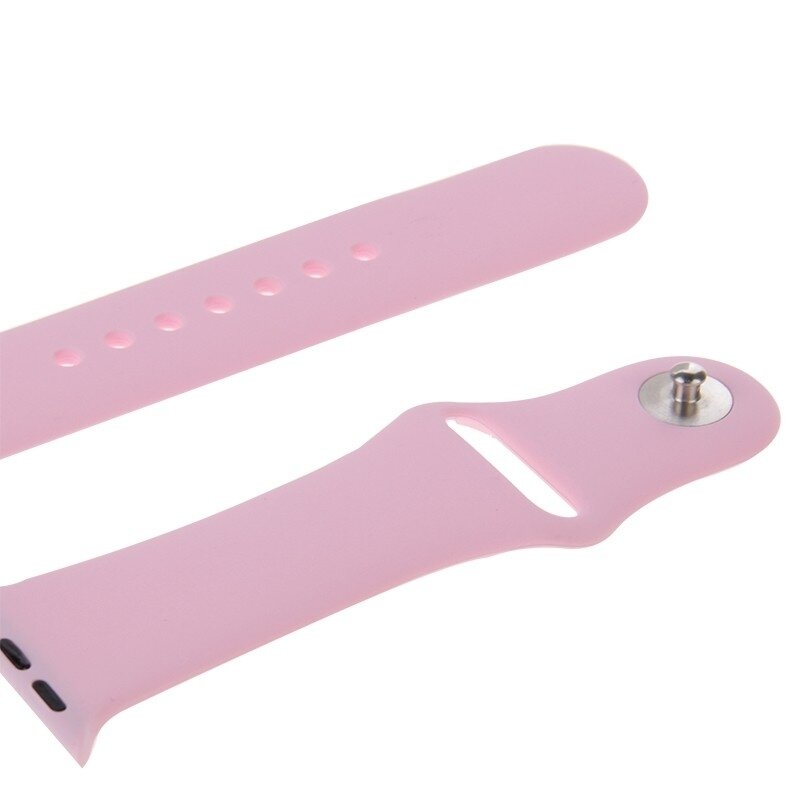Gummi-Sportband - Rosa - Geeignet f&uuml;r Apple Watch 44mm / 45mm / 46mm / 49mm