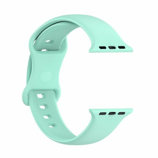 Silikon-Sportband - Mintgr&uuml;n - Gr&ouml;&szlig;e: M/L - Geeignet f&uuml;r Apple Watch 44mm / 45mm / 46mm / 49mm