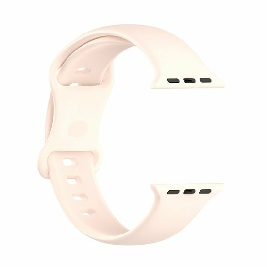 Silikon-Sportband - Sand Pink - Gr&ouml;&szlig;e: M/L - Geeignet f&uuml;r Apple Watch 44mm / 45mm / 46mm / 49mm