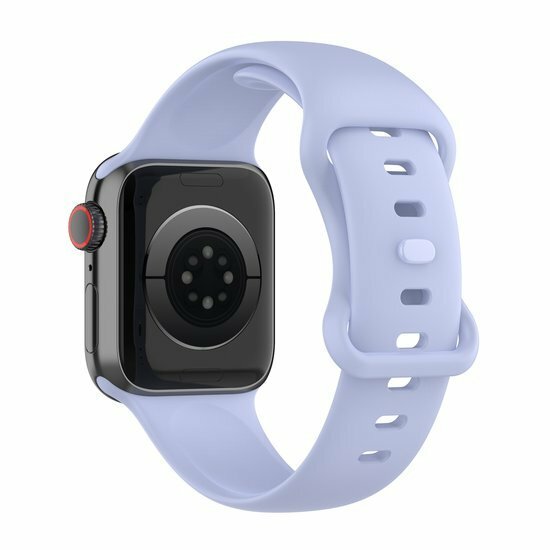Silikon-Sportband - Hellviolett - Gr&ouml;&szlig;e: M/L - Passend f&uuml;r Apple Watch 44mm / 45mm / 46mm / 49mm