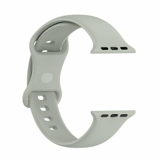 Silikon-Sportband - Grau - Gr&ouml;&szlig;e: M/L - Geeignet f&uuml;r Apple Watch 44mm / 45mm / 46mm / 49mm