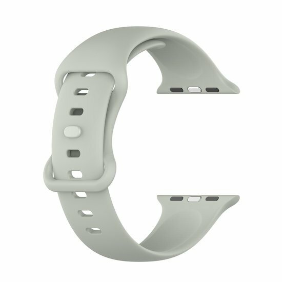 Silikon-Sportband - Grau - Gr&ouml;&szlig;e: M/L - Geeignet f&uuml;r Apple Watch 44mm / 45mm / 46mm / 49mm