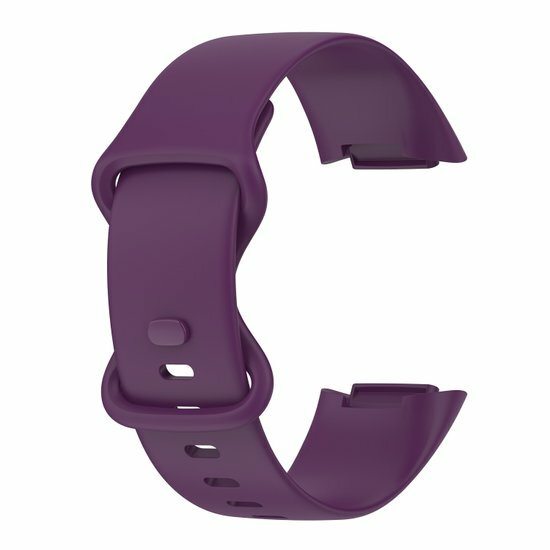 FitBit Charge 5 &amp; 6 Sportband mit Doppelschlaufe - Dunkelviolett - Gr&ouml;&szlig;e: S