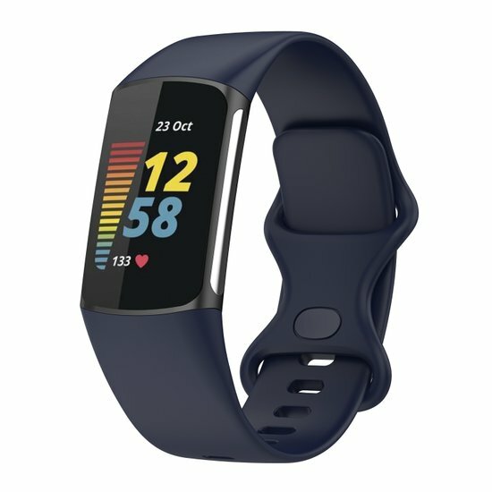 FitBit Charge 5 &amp; 6 Sportband mit Doppelschlaufe - Dunkelblau - Gr&ouml;&szlig;e: S