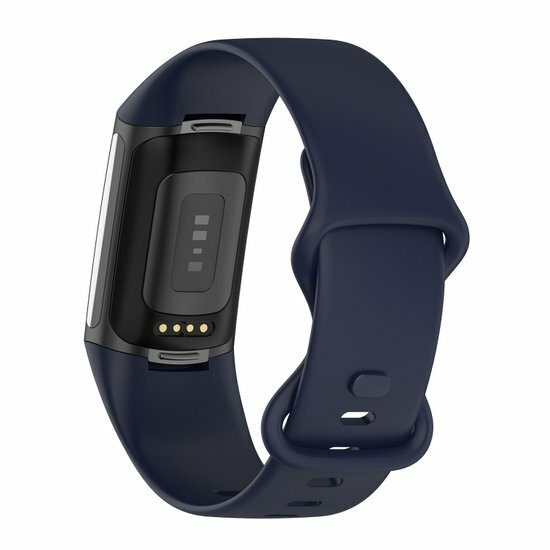FitBit Charge 5 &amp; 6 Sportband mit Doppelschlaufe - Dunkelblau - Gr&ouml;&szlig;e: L