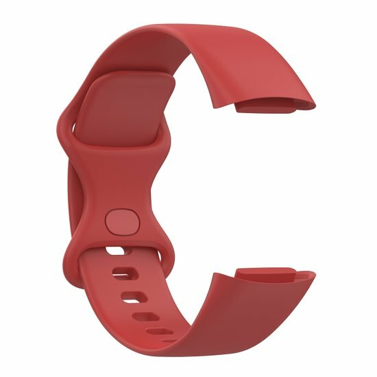 FitBit Charge 5 &amp; 6 Sportband mit Doppelschlaufe - Rot - Gr&ouml;&szlig;e: L