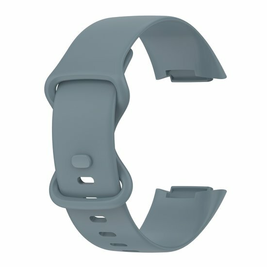 FitBit Charge 5 &amp; 6 Sportband mit Doppelschlaufe - Stahlblau - Gr&ouml;&szlig;e: L