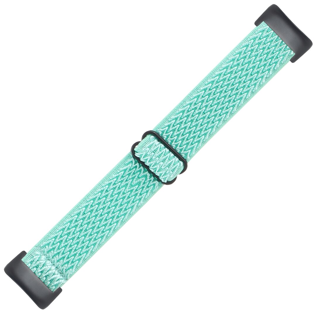 FitBit Charge 5 &amp; 6 Elastisches Solo-Schleifen-Nylonband - T&uuml;rkis