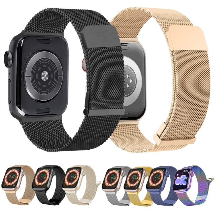 Milanaise Band - Polarstern / Starlight - Extra starker Magnet - Geeignet f&uuml;r Apple Watch 38mm / 40mm / 41mm / 42mm