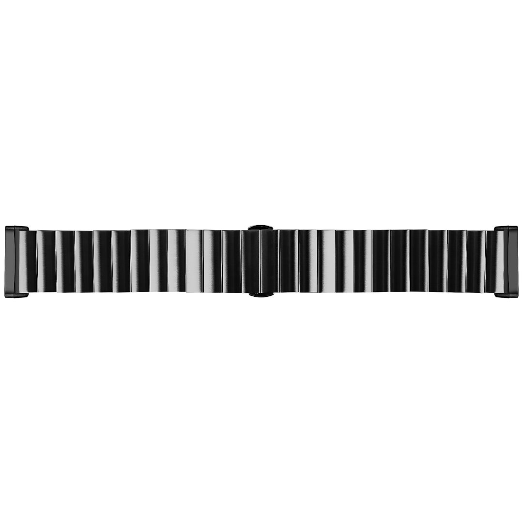Fitbit Versa 3/4 &amp; Sense 1/2 Metallgliederband - Schwarz