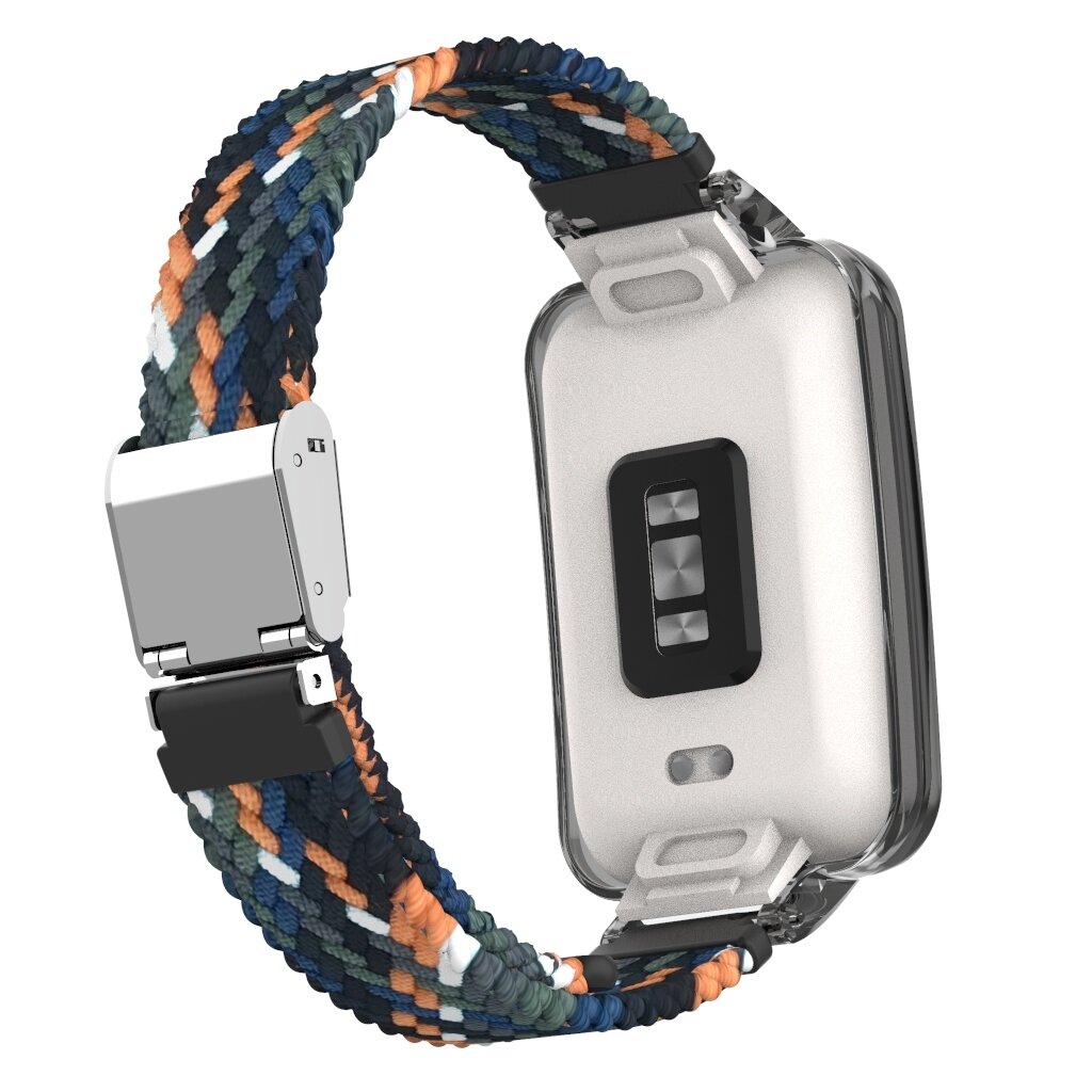 Geflochtenes Nylonband mit H&uuml;lle - Mehrfarbig Dunkel - Xiaomi Smart band 7 Pro