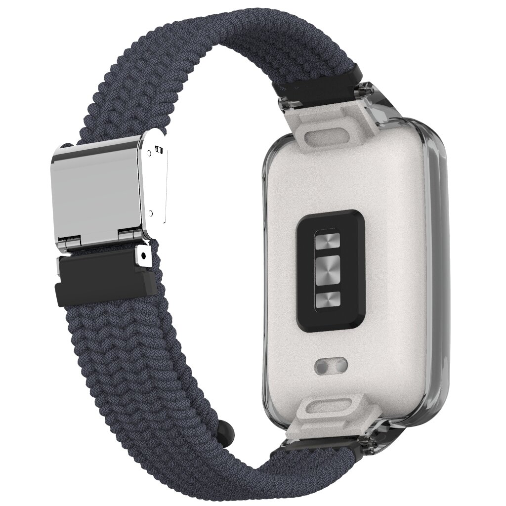 Geflochtenes Nylonband mit H&uuml;lle - Dunkelgrau - Xiaomi Smart band 7 Pro