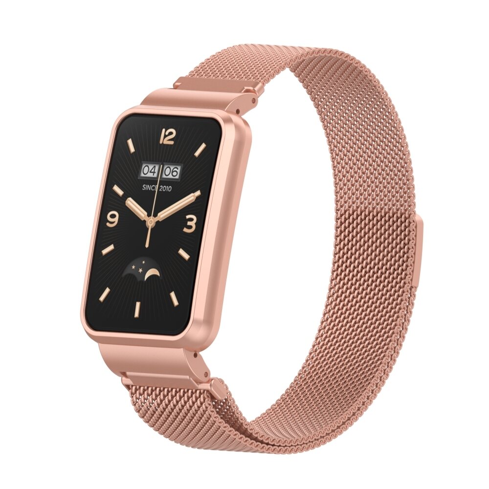 Milanaise Loop mit H&uuml;lle - Rose gold - Xiaomi Smart Band 7 Pro