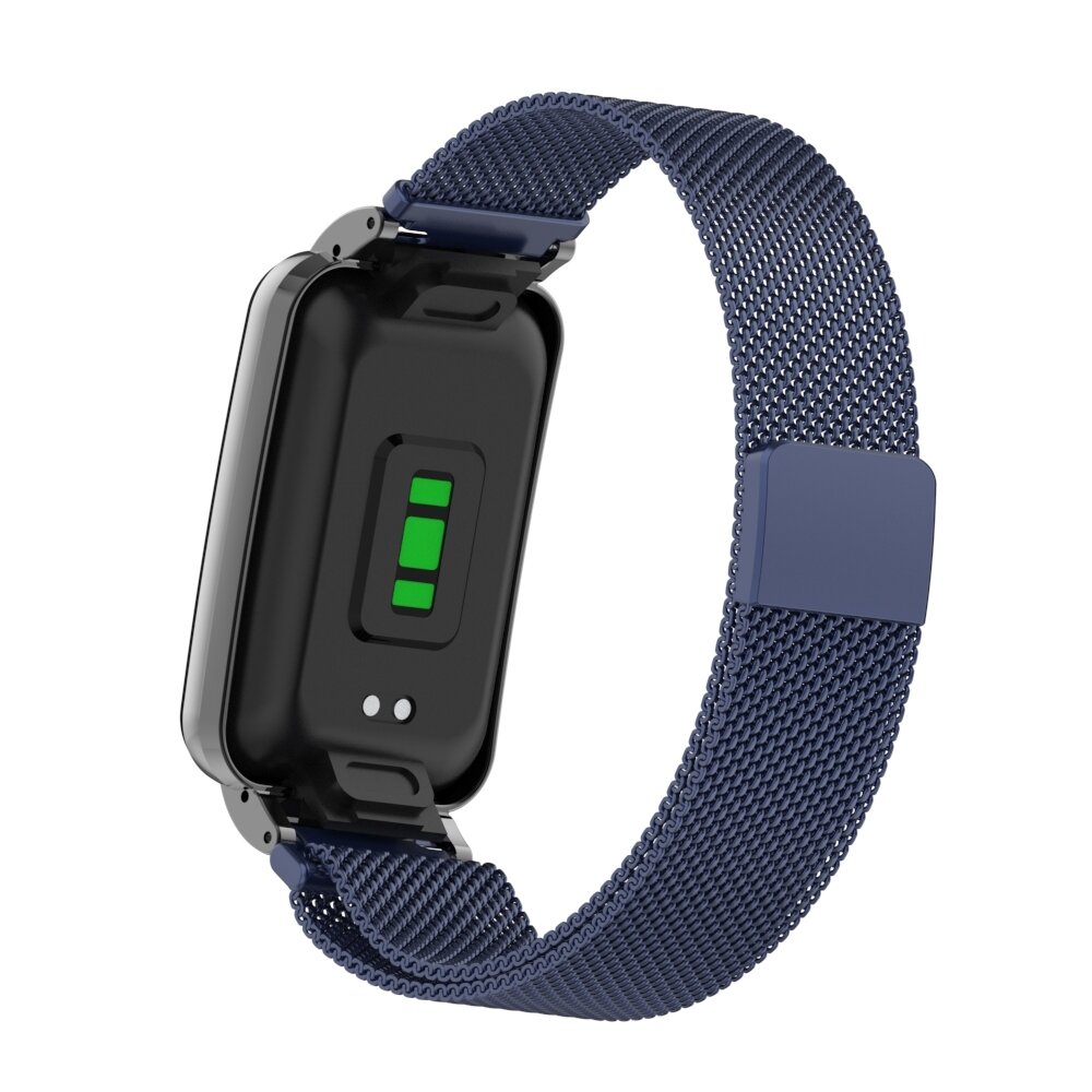 Milanaise Loop mit H&uuml;lle - Dunkelblau - Xiaomi Smart Band 7 Pro