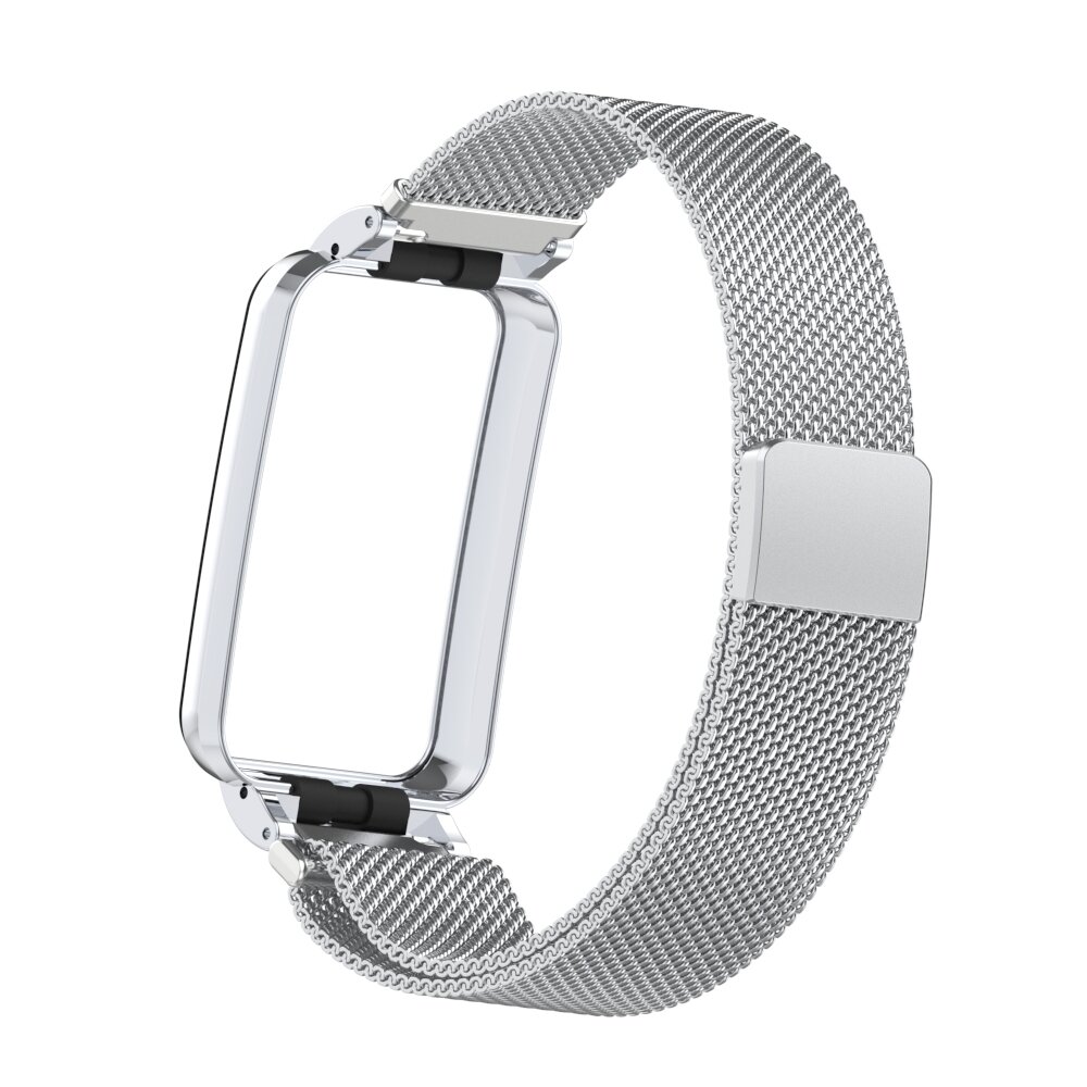 Milanaise Loop mit H&uuml;lle - Silber - Xiaomi Smart Band 7 Pro