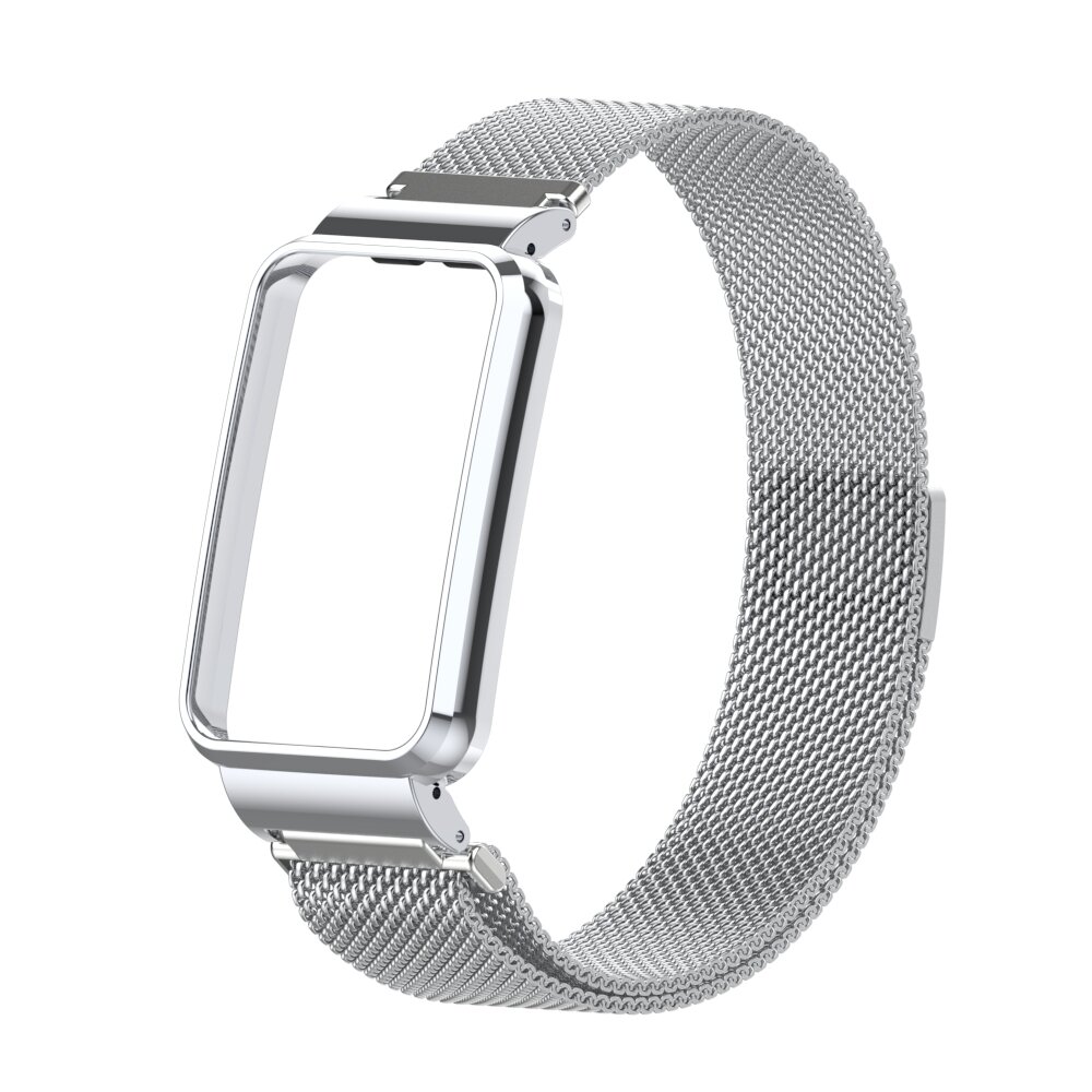 Milanaise Loop mit H&uuml;lle - Silber - Xiaomi Smart Band 7 Pro