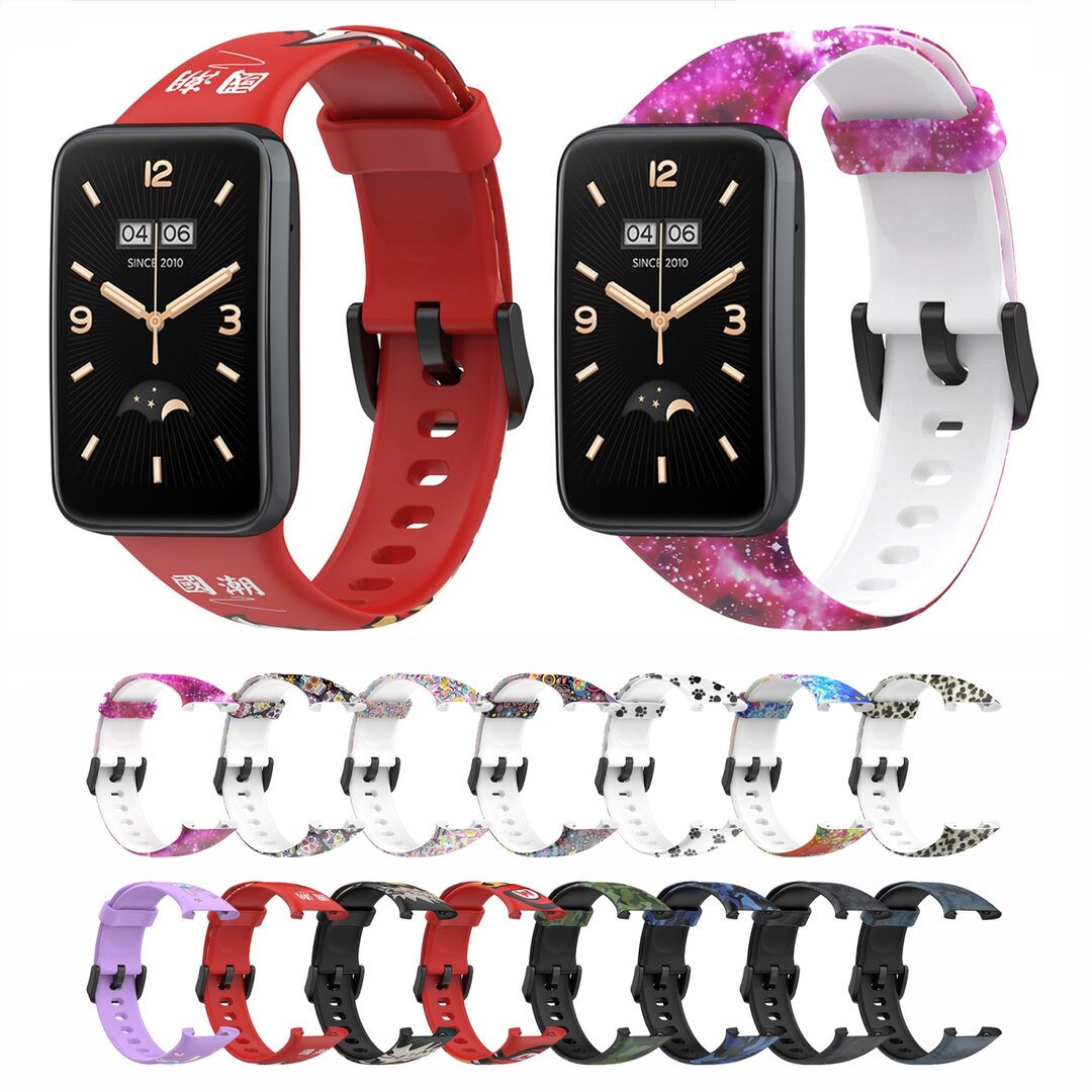 Silikonband mit Druck - Leopard - Xiaomi Smart band 7 Pro