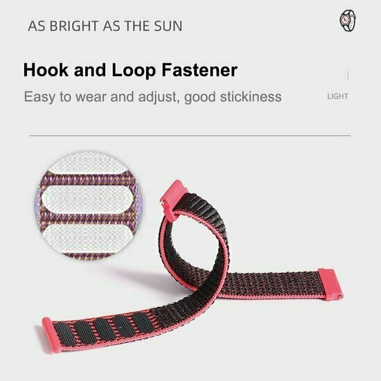 Huawei Watch GT 3 Pro - 43mm - Sport Loop Nylon armband - Magenta