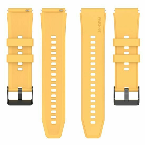 Silikonband mit Schnalle - Gelb - Huawei Watch GT 2 &amp; GT 3 - 42mm