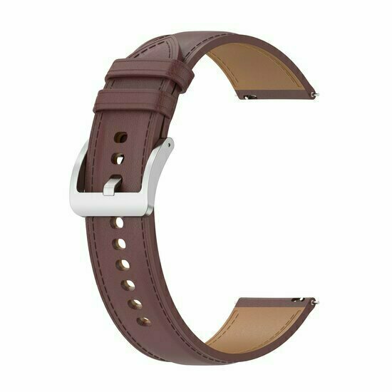 Luxuri&ouml;ses Lederarmband - Dunkelbraun - Huawei Watch GT 2 Pro / GT 3 Pro - 46mm