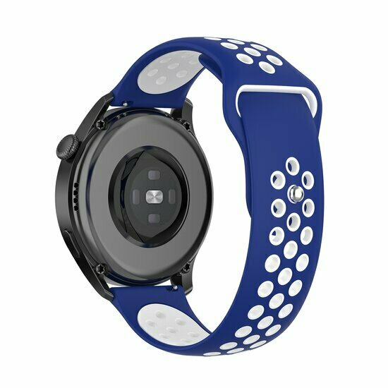 Sport Edition Silikonband - Blau + Wei&szlig; - Huawei Watch GT 2 Pro / GT 3 Pro - 46mm