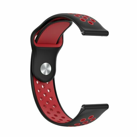Sport Edition Silikonband - Schwarz + Rot - Huawei Watch GT 2 Pro / GT 3 Pro - 46mm