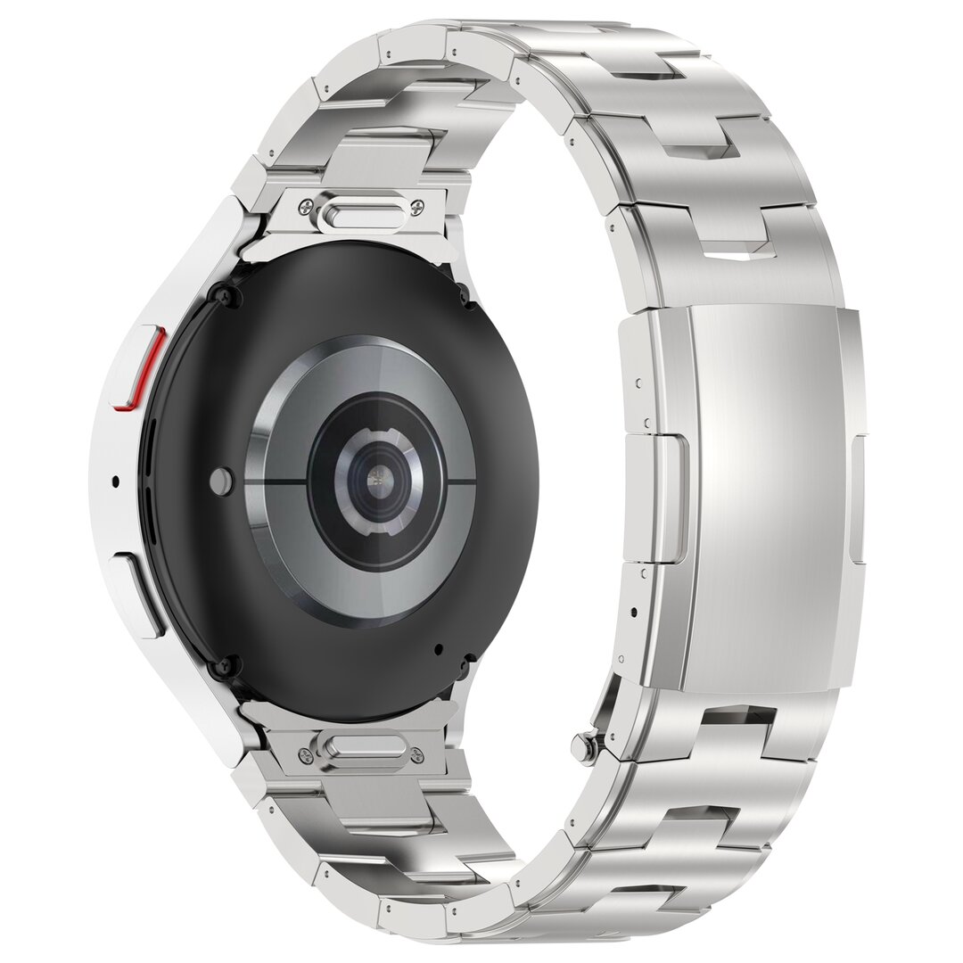 Titaniumband mit Verbindungsknopf - Silber - Samsung Galaxy Watch 6 - 40mm &amp; 44mm