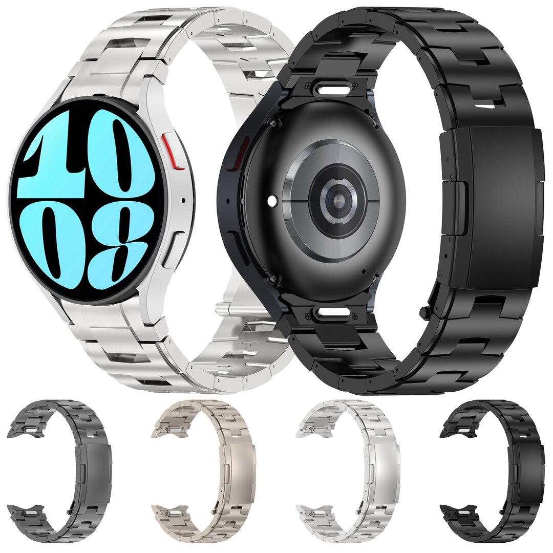 Titaniumband mit Verbindungsknopf - Silber - Samsung Galaxy Watch 6 - 40mm &amp; 44mm