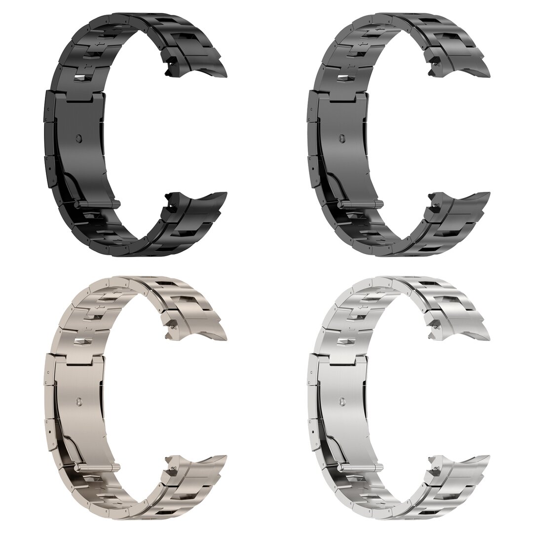 Titaniumband mit Verbindungsknopf - Farbe Titan - Samsung Galaxy Watch 6 - 40mm &amp; 44mm