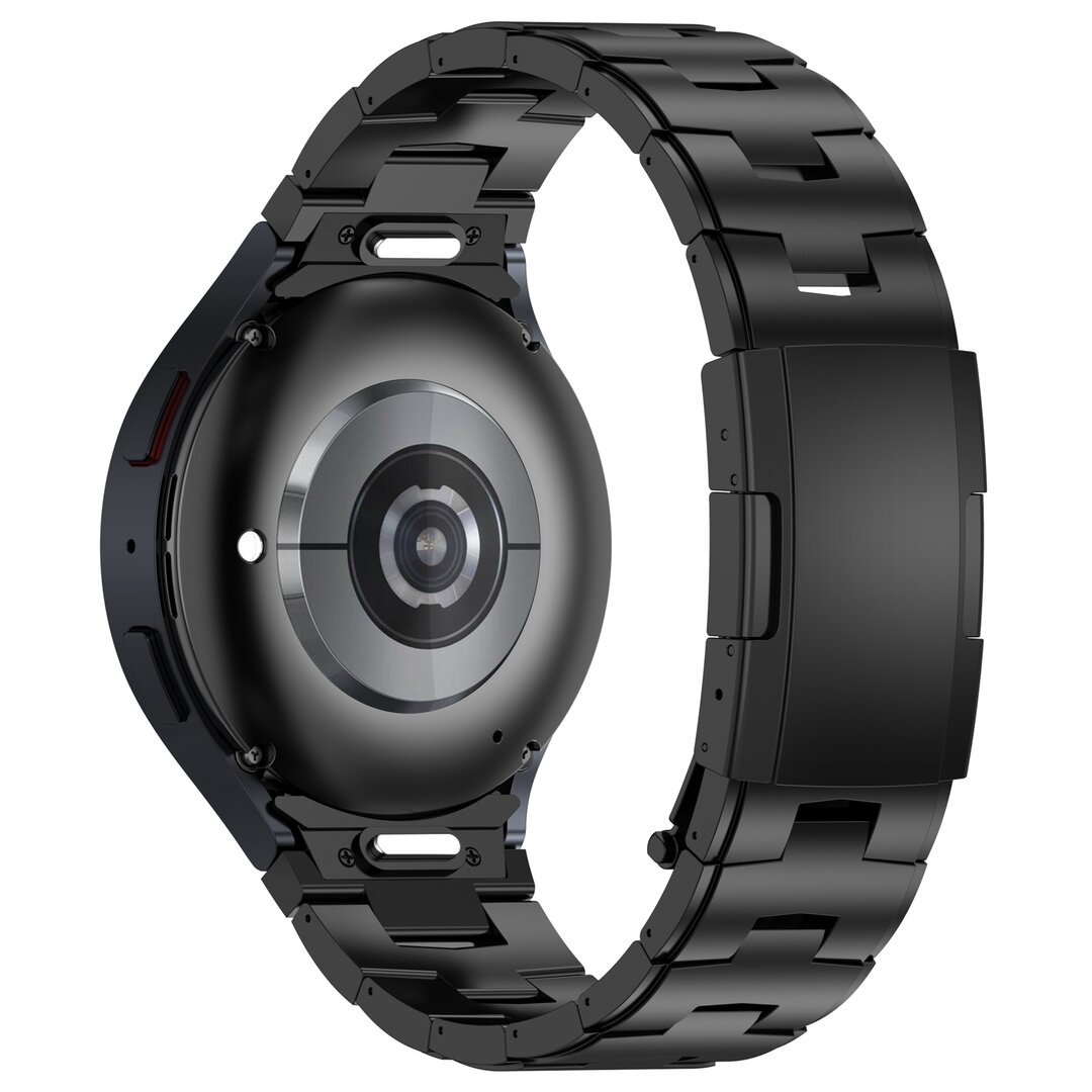 Titaniumband mit Verbindungsknopf - Schwarz - Samsung Galaxy Watch 6 - 40mm &amp; 44mm