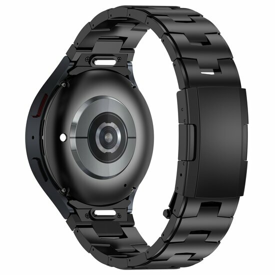 Titaniumband mit Verbindungsknopf - Schwarz - Samsung Galaxy Watch 6 Classic - 47mm &amp; 43mm