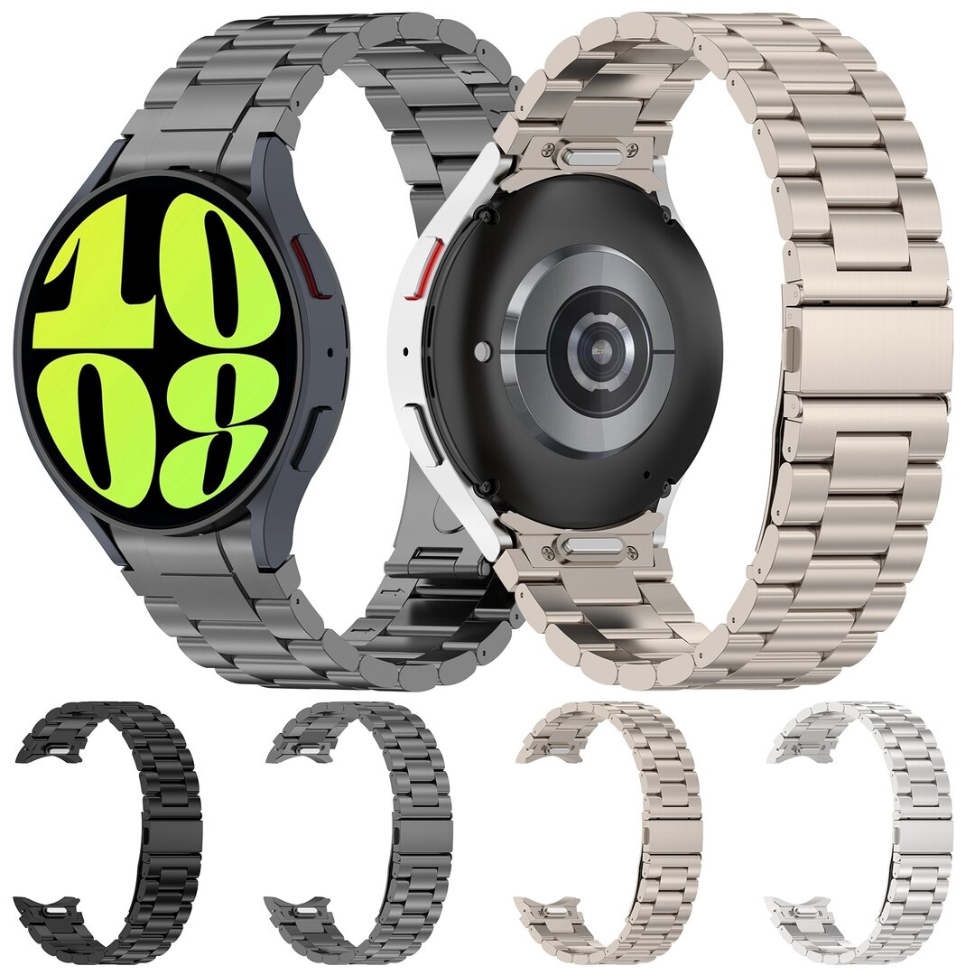 Stahlband mit Verbindungsknopf - Schwarz - Samsung Galaxy Watch 6 - 40mm &amp; 44mm