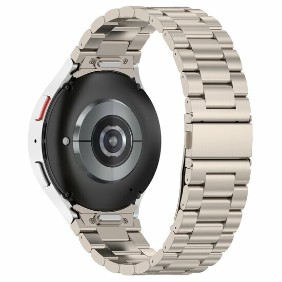Stahlband mit Verbindungsknopf - Farbe Titanium - Samsung Galaxy Watch 6 Classic - 47mm &amp; 43mm
