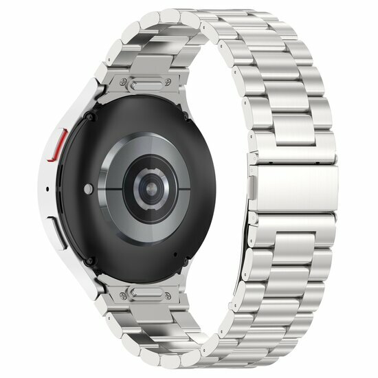 Stahlband mit Verbindungsknopf - Silber - Samsung Galaxy Watch 4 - 40mm &amp; 44mm