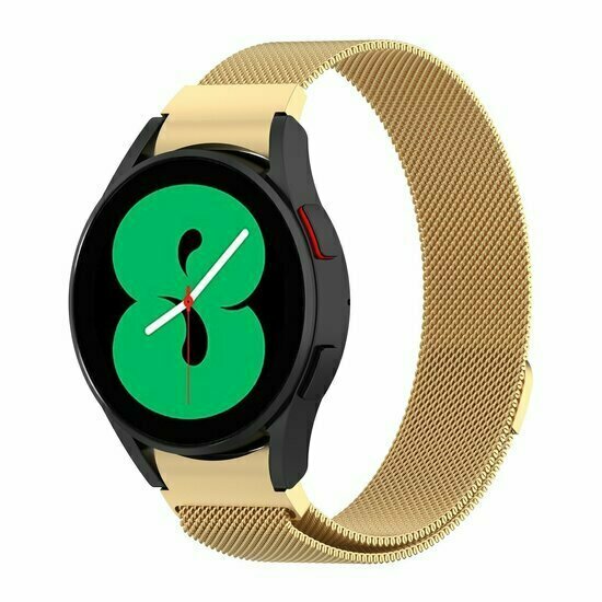 Samsung Galaxy Watch 7 - 40mm / 44mm &amp; Watch FE - Milanaise Armband (runder Anschluss) - Gold