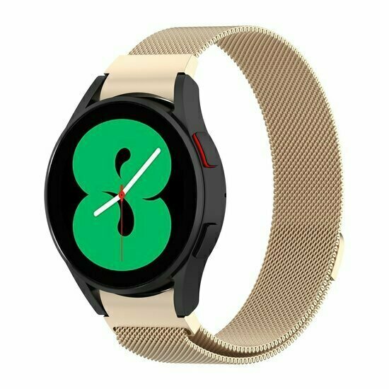 Samsung Galaxy Watch 7 - 40mm / 44mm &amp; Watch FE - Milanaise Armband (runder Anschluss) - Vintage gold