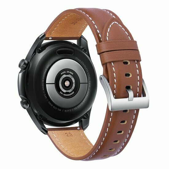 Premium-Lederarmband - Braun - Samsung Galaxy Watch 7 - 40mm / 44mm &amp; Watch FE
