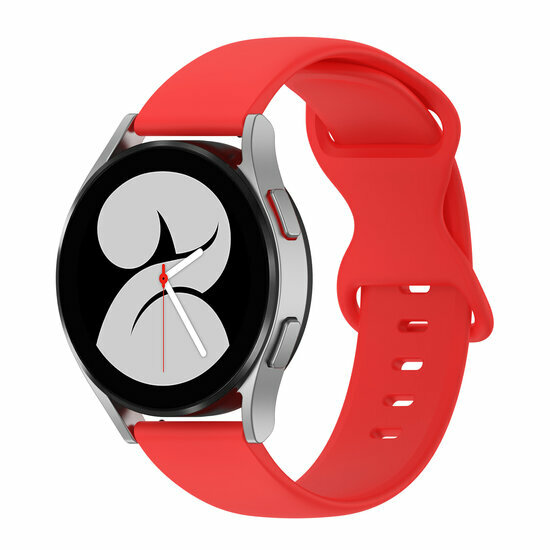 Solid Color Sportband - Rot - Samsung Galaxy Watch 7 - 40mm / 44mm &amp; Watch FE