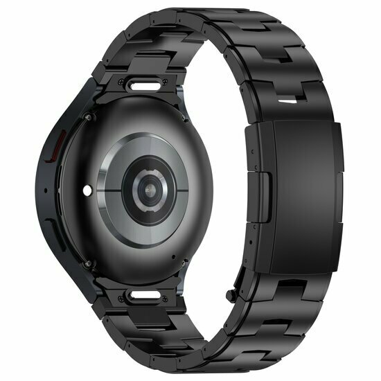 Titaniumband mit Verbindungsknopf - Schwarz - Samsung Galaxy Watch 7 - 40mm / 44mm &amp; Watch FE